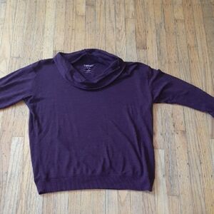 Torrid Purple Cowl Neck Sweater